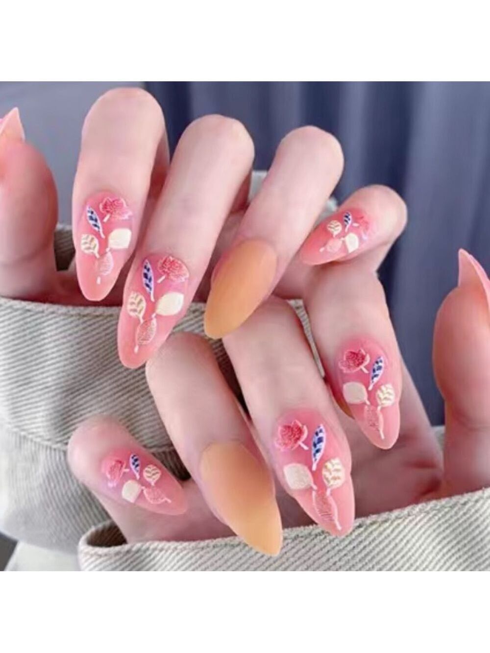 3D Peachy - Nail Junkie - full artificial nail set